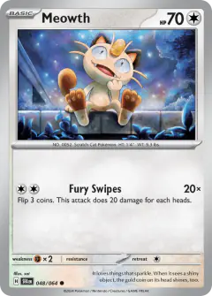 Meowth Common card from Shrouded Fable