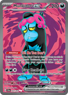 Munkidori ex Ultra Rare card from Shrouded Fable
