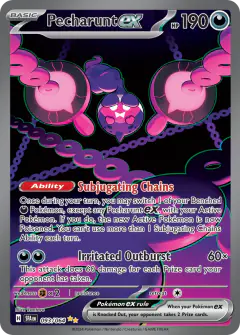 Pecharunt ex Special Illustration Rare card from Shrouded Fable