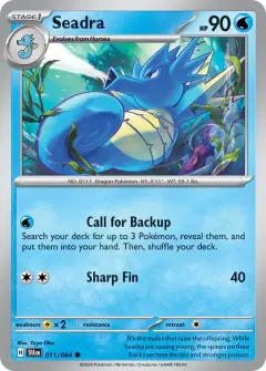 Seadra Common card from Shrouded Fable