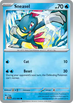 Sneasel Common card from Shrouded Fable