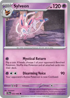 Sylveon Uncommon card from Shrouded Fable