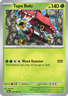Tapu Bulu Rare card from Shrouded Fable