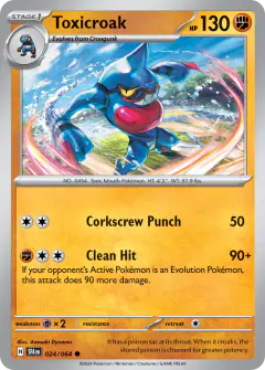 Toxicroak Common card from Shrouded Fable