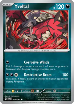 Yveltal Uncommon card from Shrouded Fable