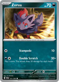 Zorua Common card from Shrouded Fable