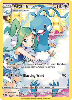 Altaria Trainer Gallery Rare Holo card from Silver Tempest
