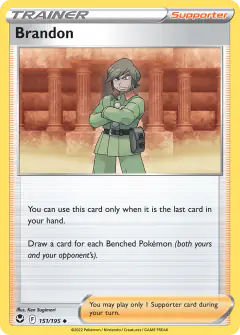 Brandon Uncommon card from Silver Tempest