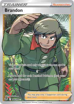 Brandon Rare Ultra card from Silver Tempest
