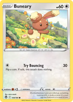 Buneary Common card from Silver Tempest