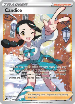 Candice Rare Ultra card from Silver Tempest