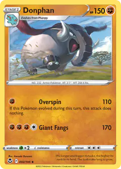 Donphan Uncommon card from Silver Tempest