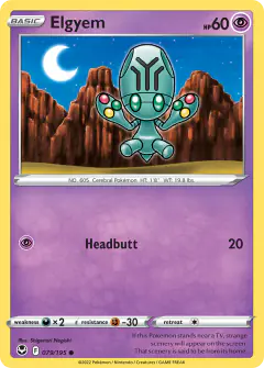 Elgyem Common card from Silver Tempest