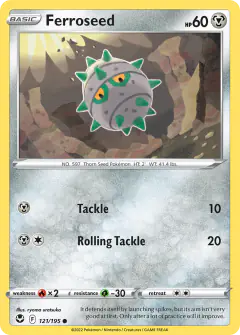 Ferroseed Common card from Silver Tempest