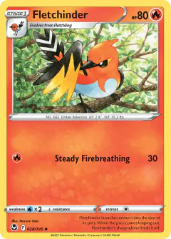 Fletchinder Uncommon card from Silver Tempest