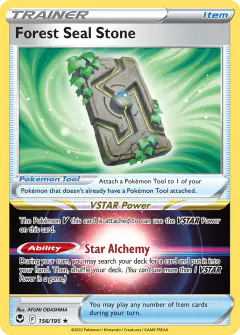 Forest Seal Stone Rare Holo card from Silver Tempest