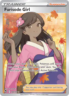 Furisode Girl Rare Ultra card from Silver Tempest