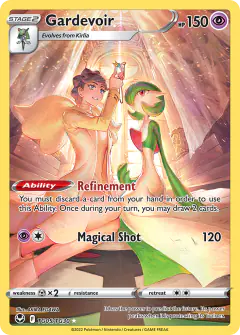 Gardevoir Trainer Gallery Rare Holo card from Silver Tempest