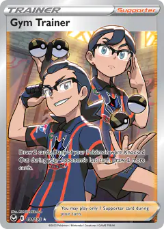 Gym Trainer Rare Ultra card from Silver Tempest