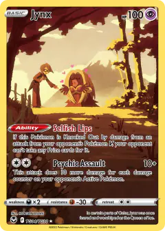 Jynx Trainer Gallery Rare Holo card from Silver Tempest