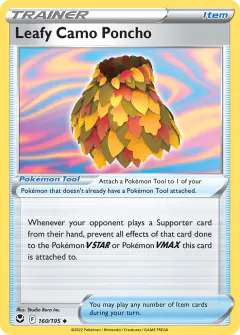 Leafy Camo Poncho Uncommon card from Silver Tempest