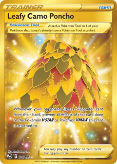 Leafy Camo Poncho Rare Secret card from Silver Tempest