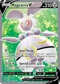 Magearna V Rare Ultra card from Silver Tempest
