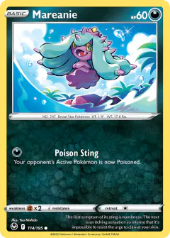 Mareanie Common card from Silver Tempest