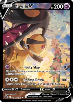 Mawile V Rare Holo V card from Silver Tempest