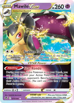 Mawile VSTAR Rare Holo VSTAR card from Silver Tempest
