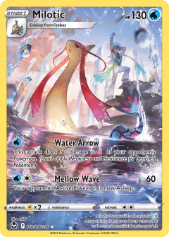 Milotic Trainer Gallery Rare Holo card from Silver Tempest