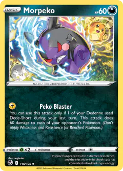 Morpeko Uncommon card from Silver Tempest