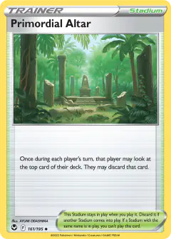 Primordial Altar Uncommon card from Silver Tempest
