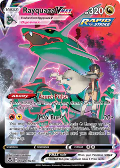Rayquaza VMAX Rare Holo VMAX card from Silver Tempest