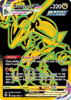 Rayquaza VMAX Rare Secret card from Silver Tempest
