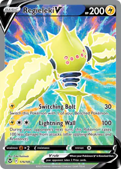 Regieleki V Rare Ultra card from Silver Tempest