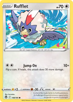 Rufflet Common card from Silver Tempest