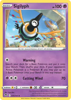 Sigilyph Uncommon card from Silver Tempest