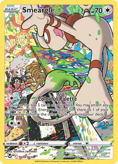 Smeargle Trainer Gallery Rare Holo card from Silver Tempest