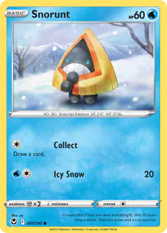 Snorunt Common card from Silver Tempest
