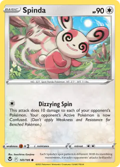 Spinda Common card from Silver Tempest