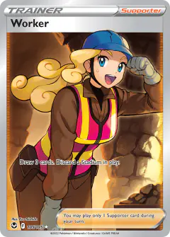 Worker Rare Ultra card from Silver Tempest