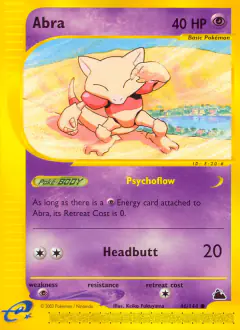 Abra Common card from Skyridge