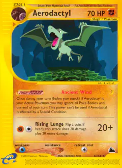 Aerodactyl Rare card from Skyridge