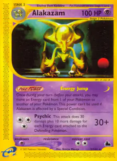 Alakazam Rare card from Skyridge