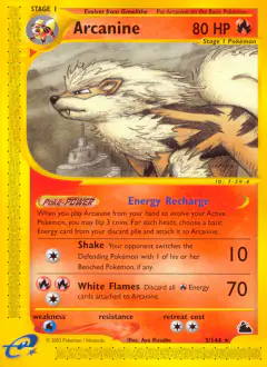 Arcanine Rare card from Skyridge