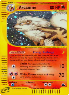 Arcanine Rare Holo card from Skyridge