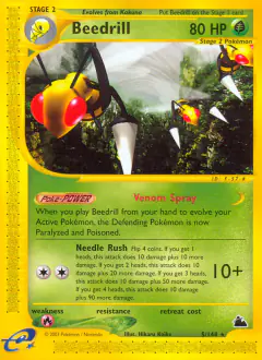 Beedrill Rare card from Skyridge