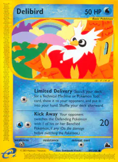 Delibird Common card from Skyridge