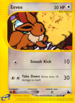 Eevee Common card from Skyridge
